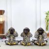 3 Wise Monkeys Showpiece – Polyresin Statue Set for Home Decor – Sigma HandiCraft