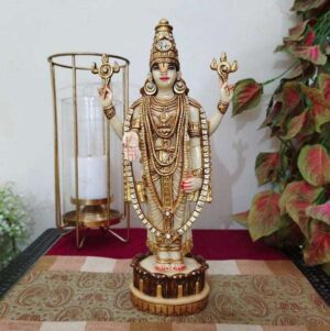 white marble standing vishnu statue for home temple decor – Sigma HandiCraft