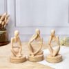minimalist abstract human figurine decor set of 3 – Sigma HandiCraft