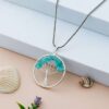 Amazonite Pendant Tree of Life Crystal Stone – Handcrafted Healing Jewelry