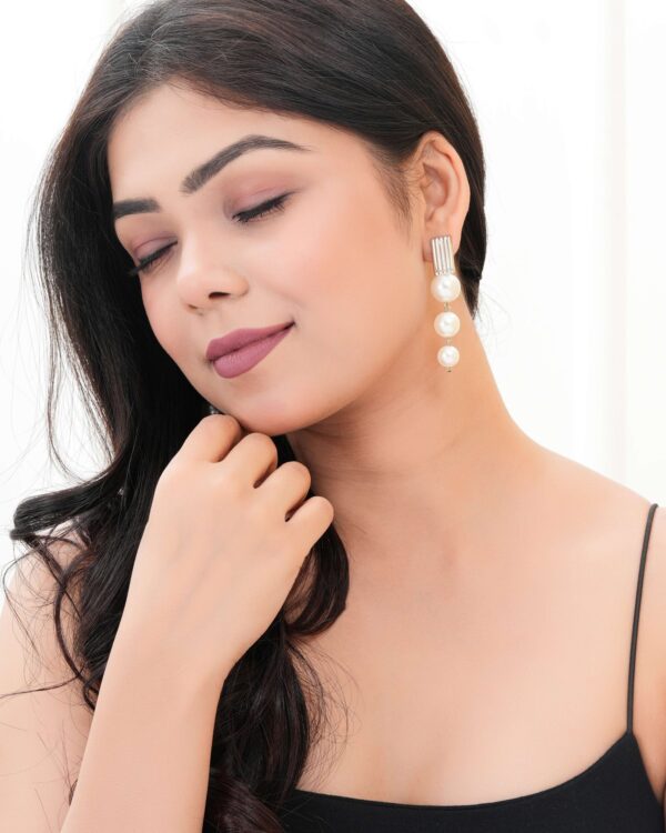 Sigma HandiCraft Oxidised Jewellery ER44 | Women's Indo Western Drop and Dangler Party Wear Ethnic Stud Earrings for Women - Image 3