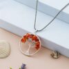 Carnelian Pendant Healing Crystal Stone – 7 Stunning Handcrafted Crystals for Confidence & Vitality