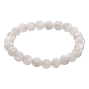 Selenite Crystal Bead Bracelet