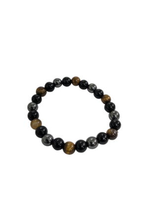 triple protection bracelet natural gemstone beads