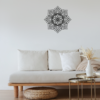 Sacred Geometry Wall Art - Black Flower of Life Wall Decor by Sigma Handicraft