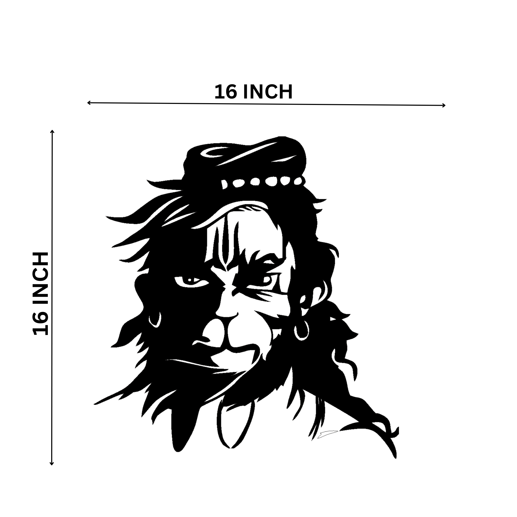 Powerful Hanuman Minimalist MDF Wall Art for Modern Home Decor Handcrafted Decor for Home Decor – Sigma HandiCraft