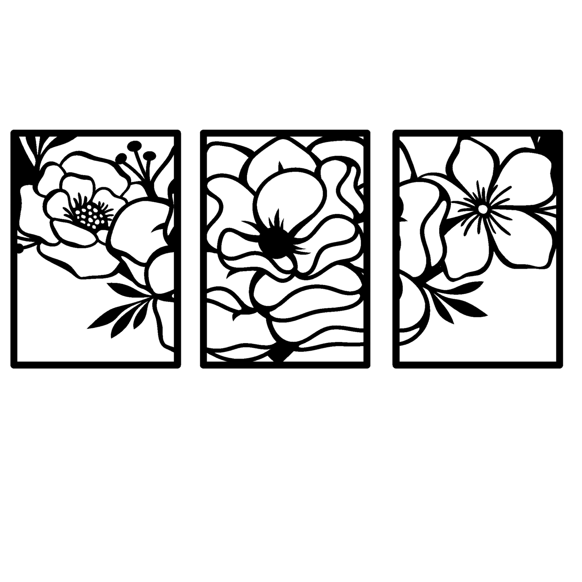 Elegant Floral MDF Wall Art Panel for Stylish Modern Interiors Handcrafted Decor for Home Decor – Sigma HandiCraft