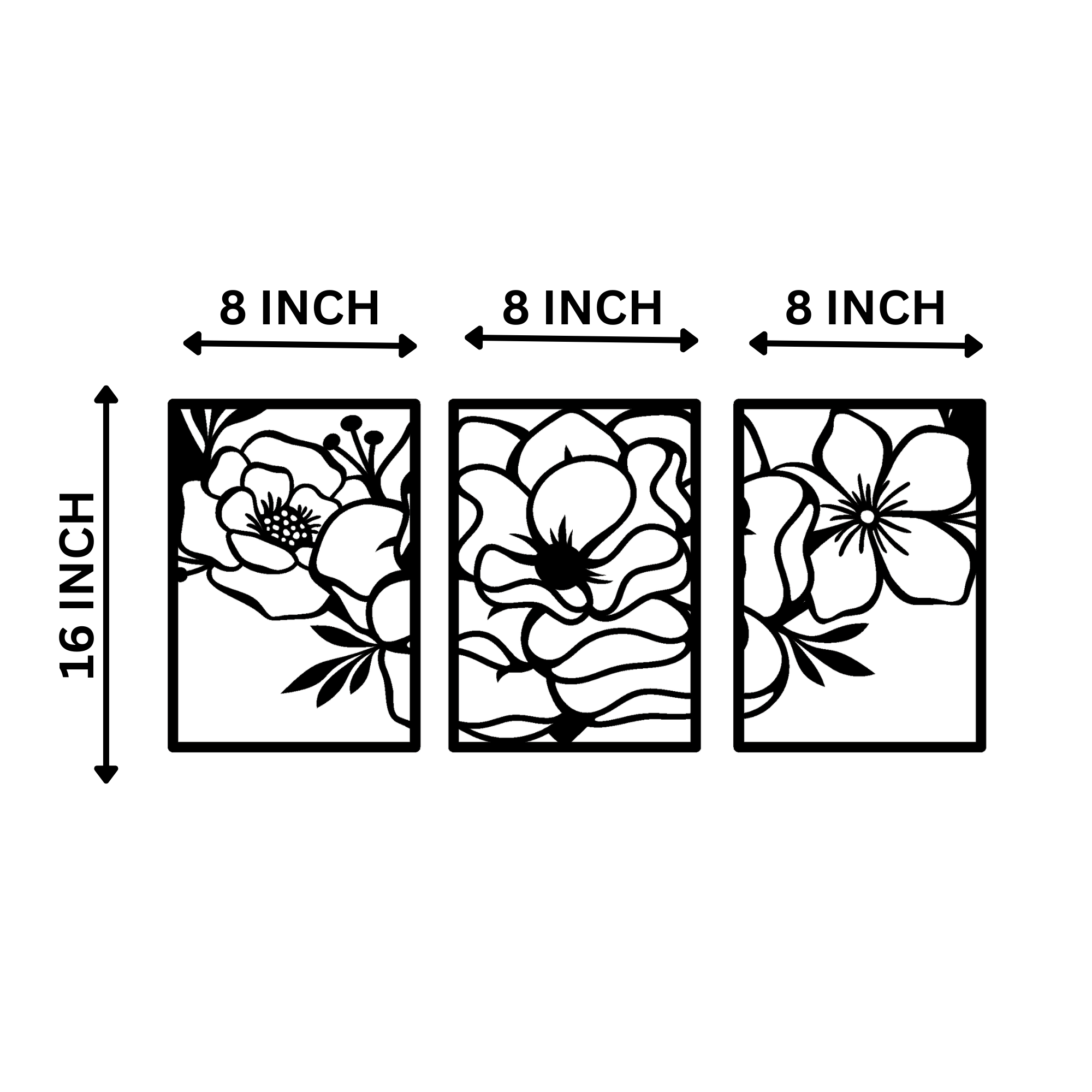 Elegant Floral MDF Wall Art Panel for Stylish Modern Interiors Handcrafted Decor for Home Decor – Sigma HandiCraft