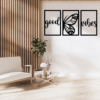 good vibes MDF wall art laser cut butterfly typography decor – Sigma HandiCraft