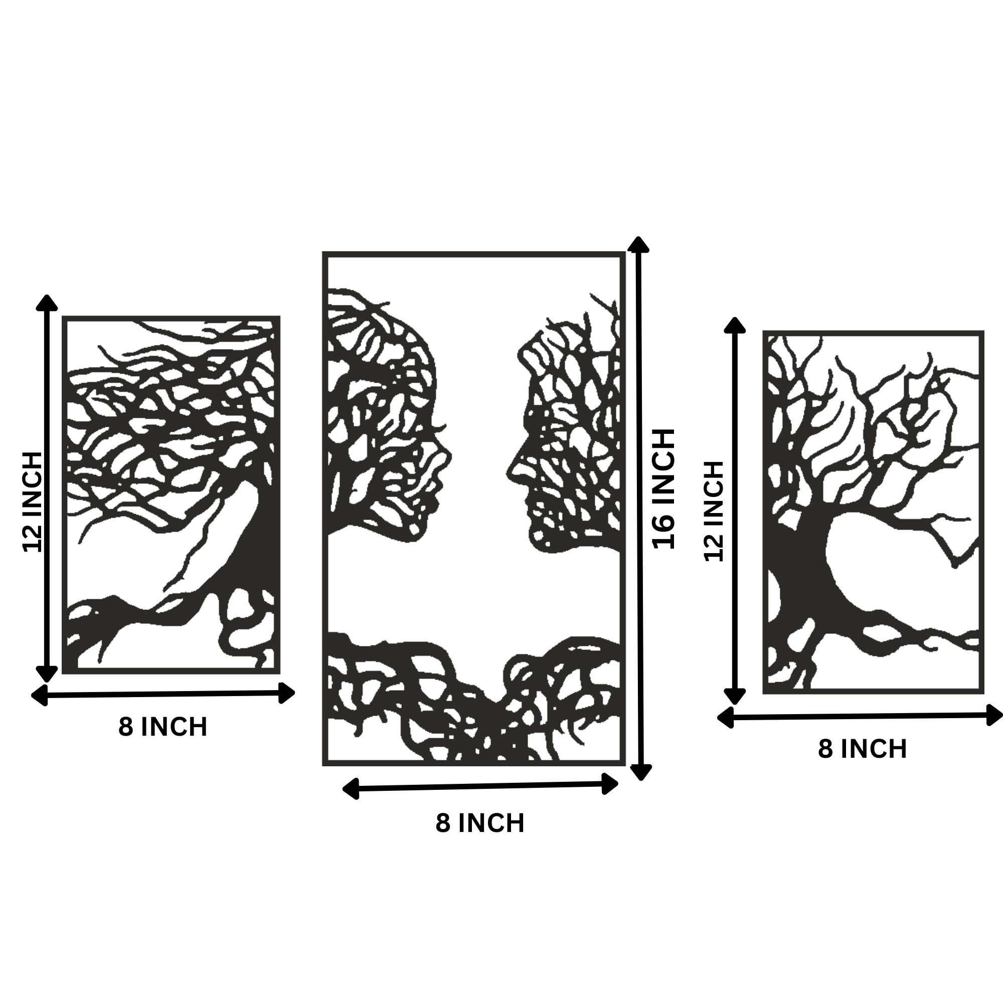 Powerful Abstract Face Tree MDF Wall Art for Modern Interiors Handcrafted Decor for Home Decor – Sigma HandiCraft