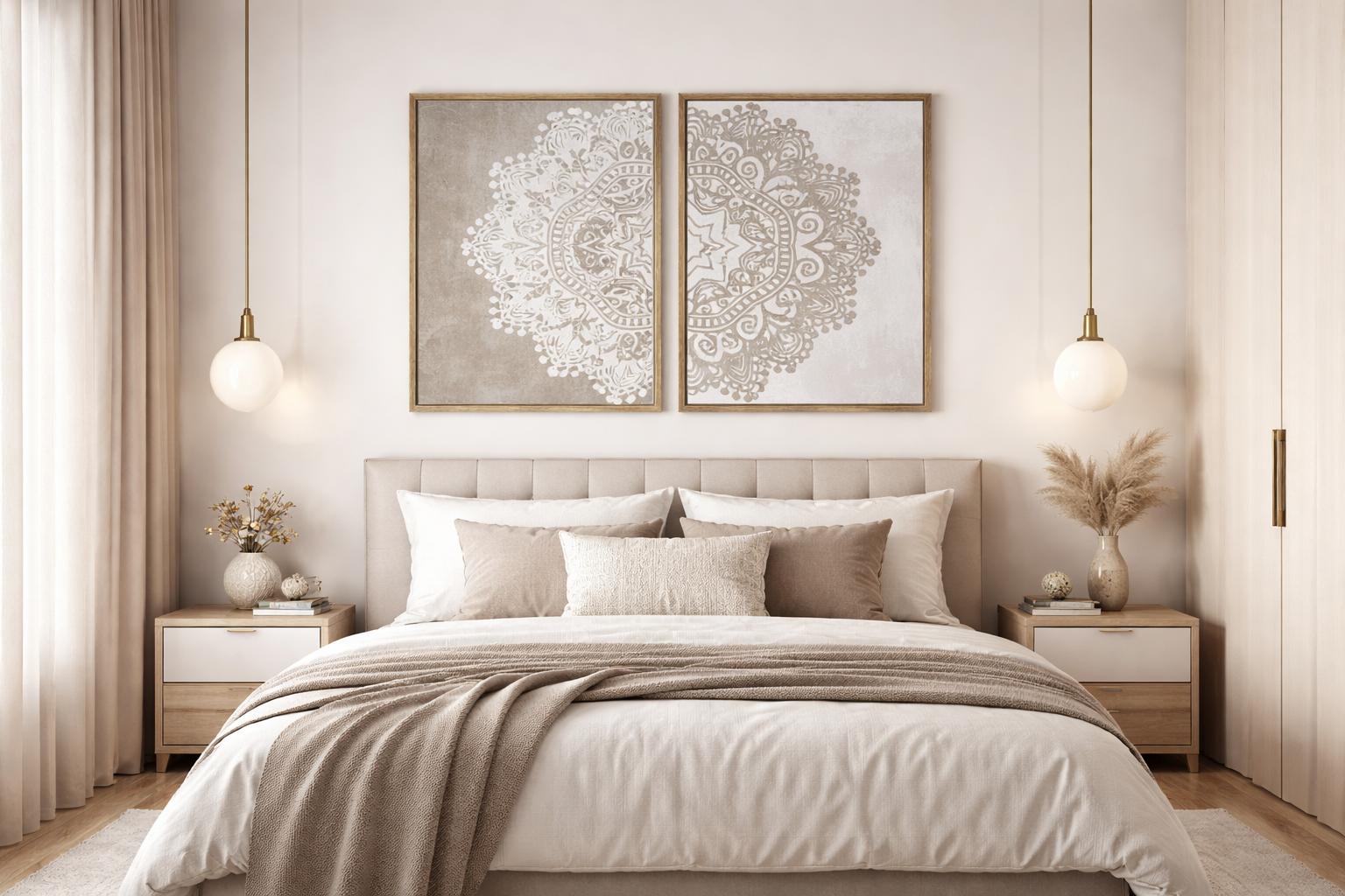 Wall Decor Ideas For Bedroom For Calm And Modern Homes